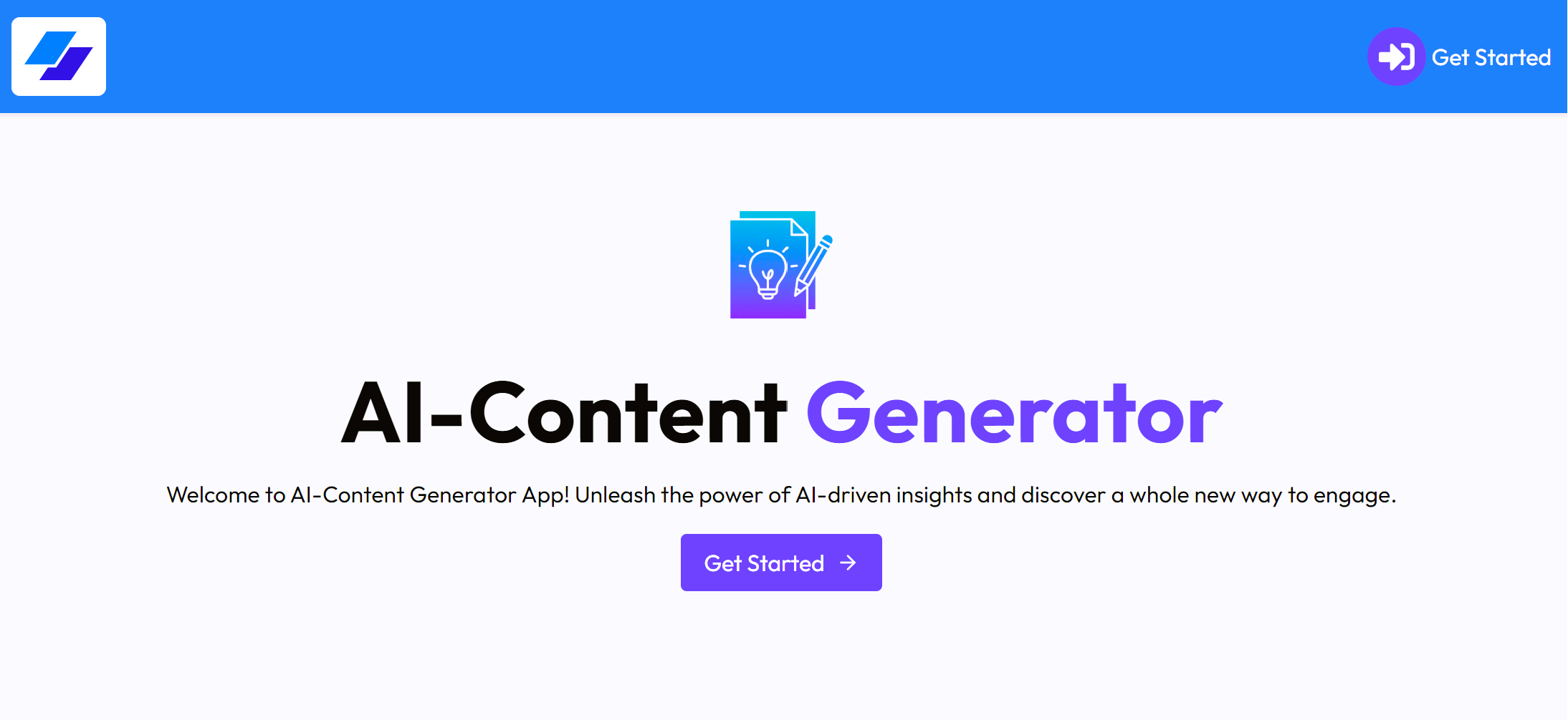 AI Content Generator App